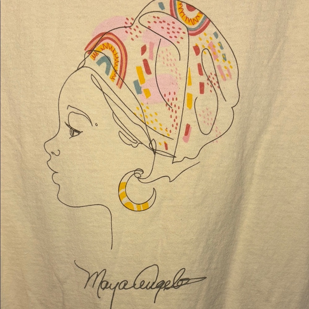 Maya Angelou Signature Cream T-Shirt